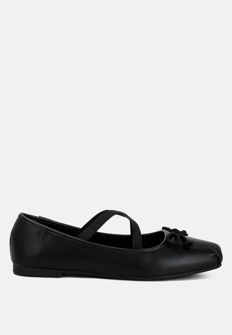 Recycled Faux Leather Ballet Flats By Ruw