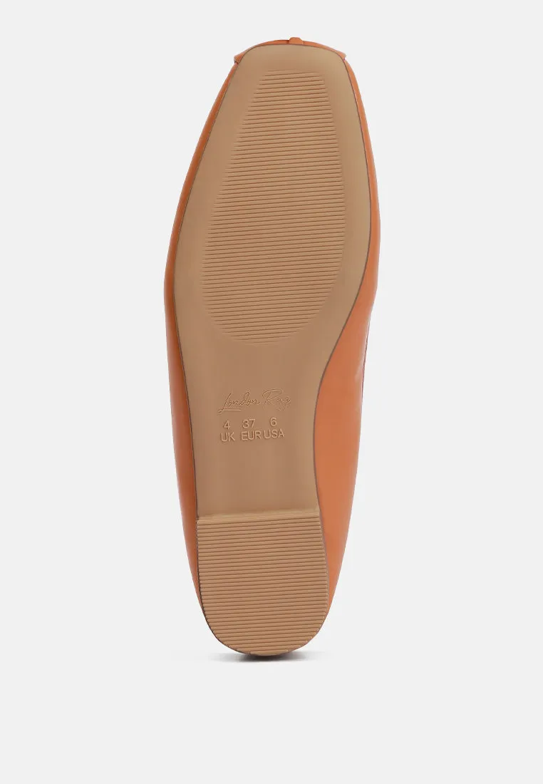 Recycled Faux Leather Ballet Flats By Ruw