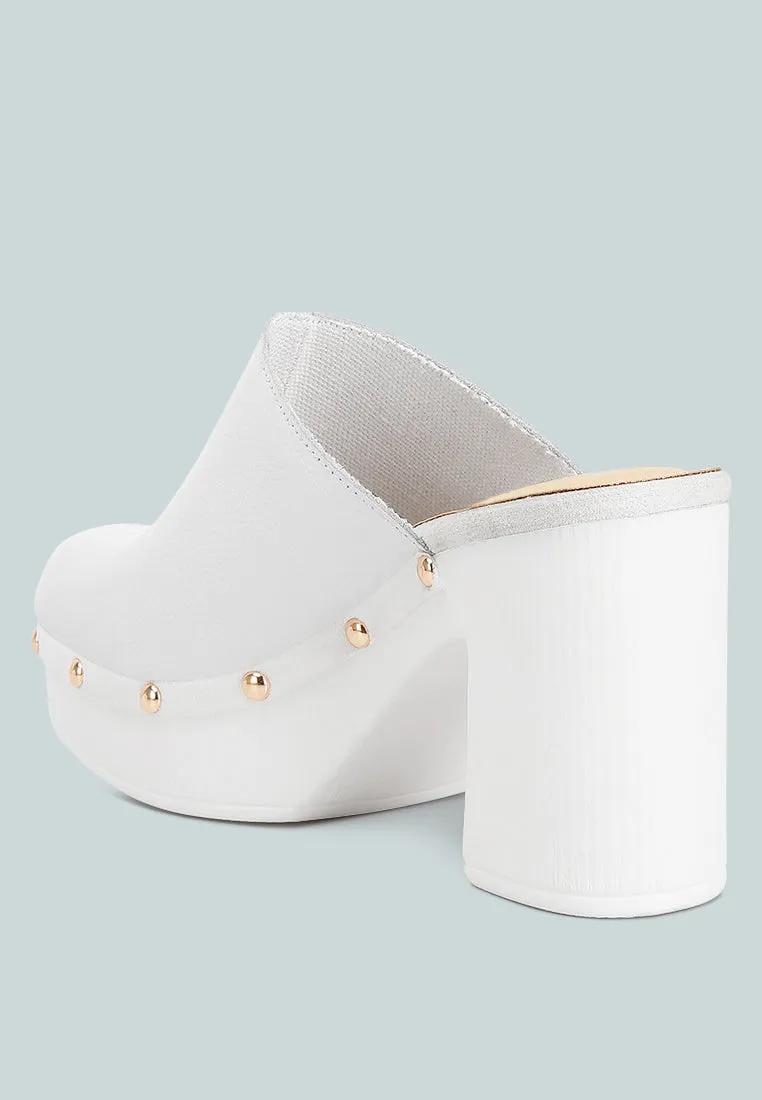 Recycled Leather Clogs By RAG