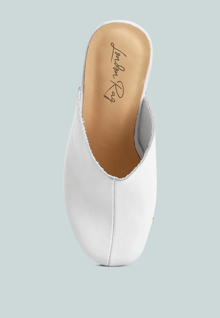 Recycled Leather Clogs By RAG