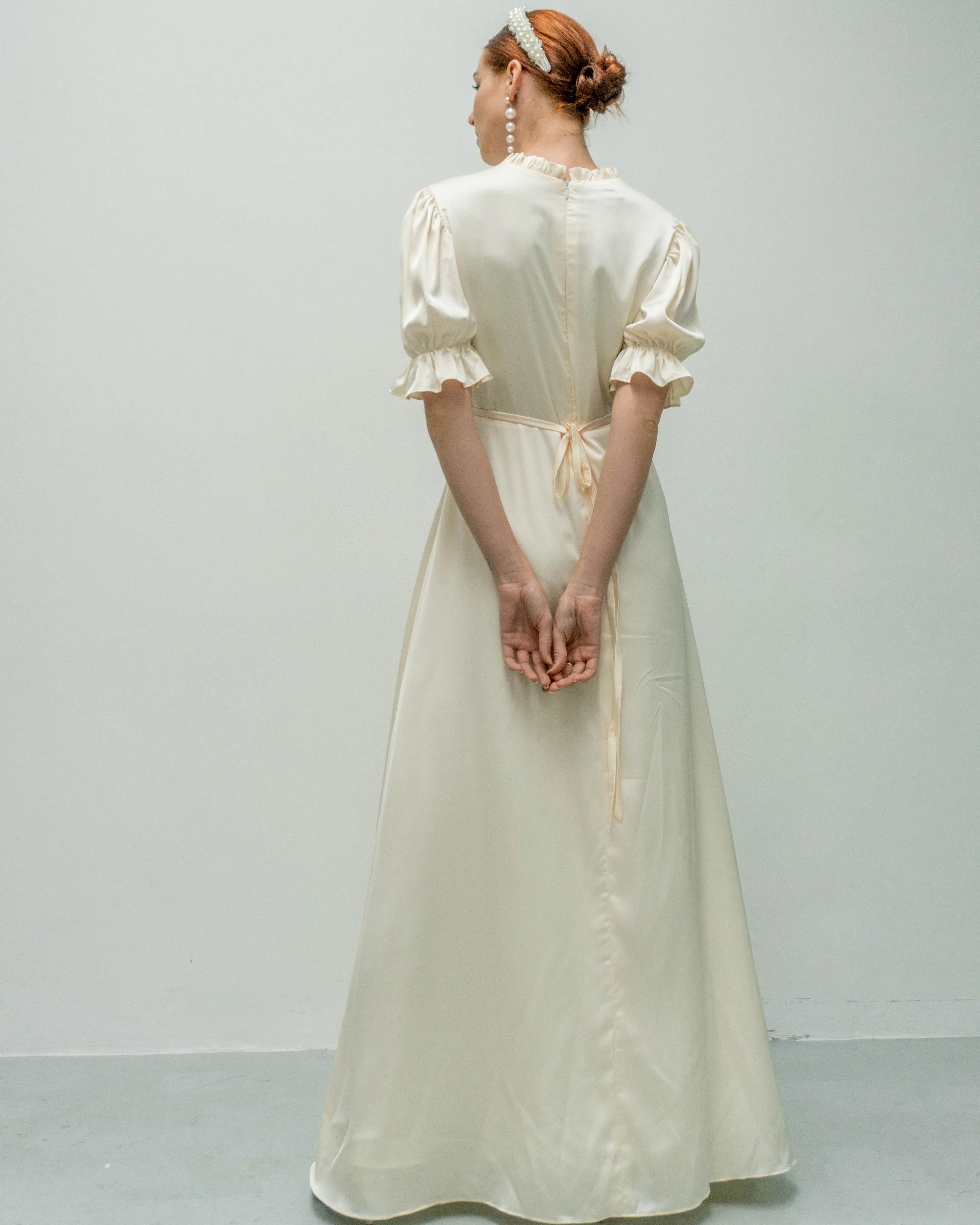 Saedi High Neck Floor Length Dress