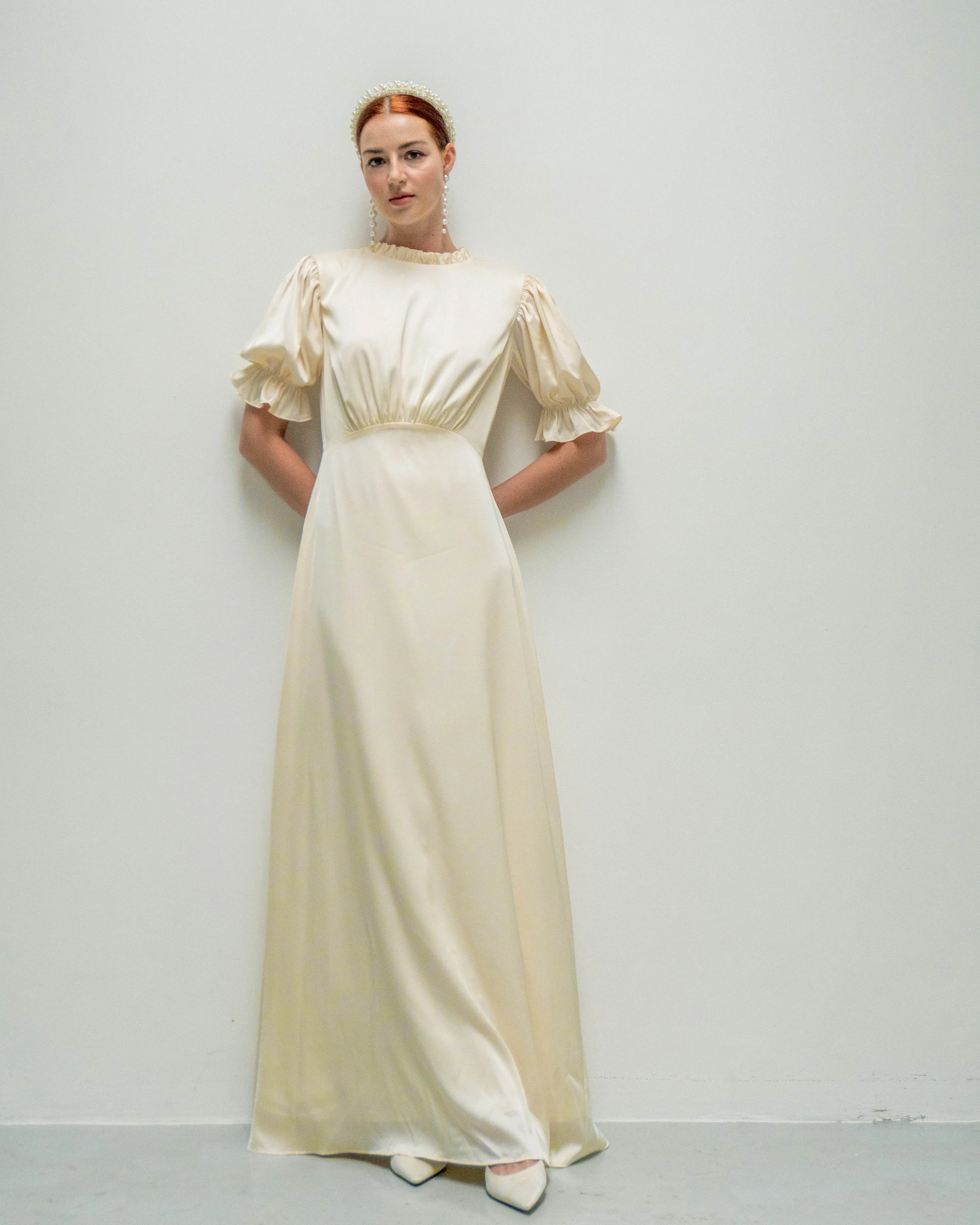 Saedi High Neck Floor Length Dress