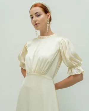 Saedi High Neck Floor Length Dress