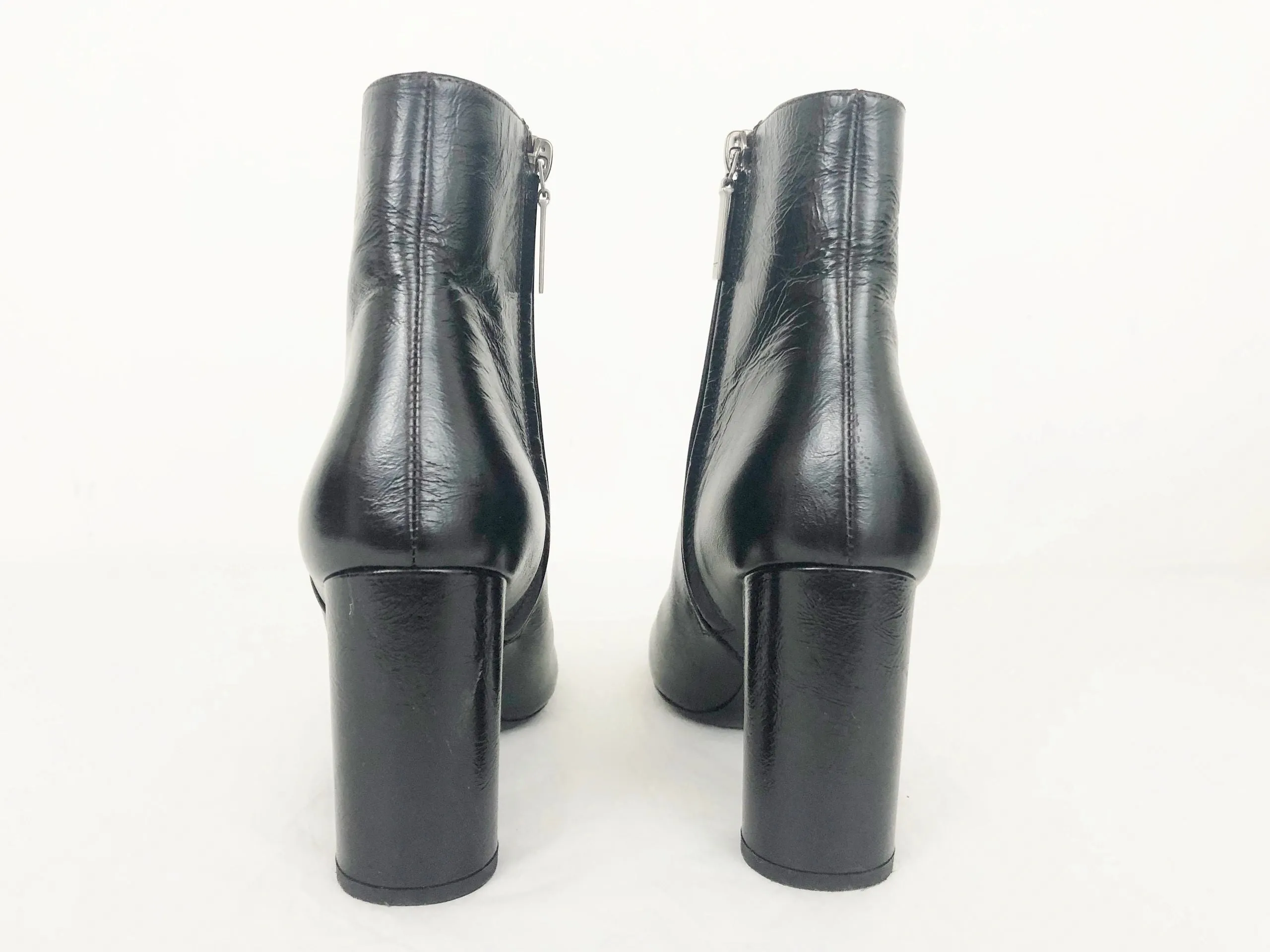 Saint Laurent Leather Bootie Size 35.5 It (5.5 Us)