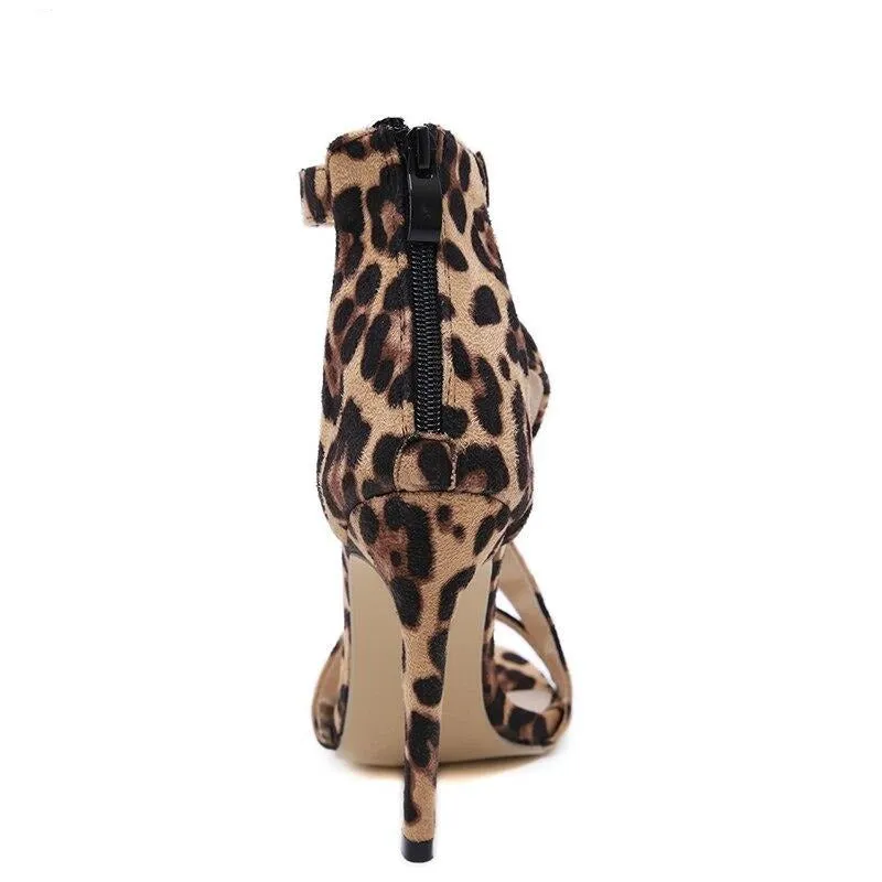 Sandals High Heels "Leopard"