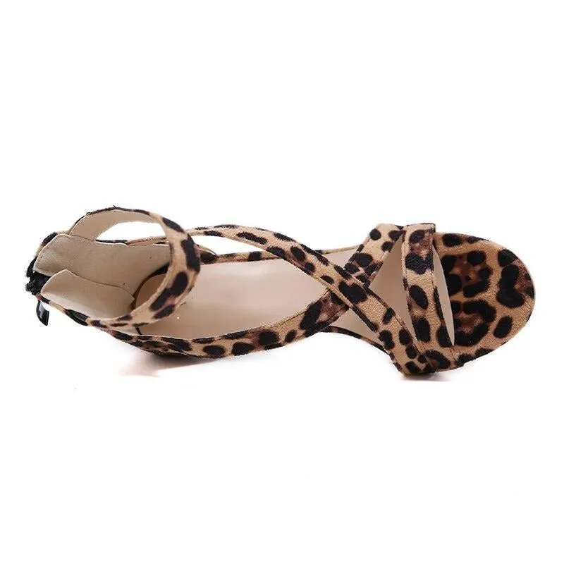 Sandals High Heels "Leopard"