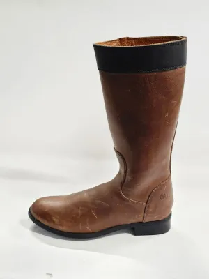 Selina Two-Tone Leather Boot