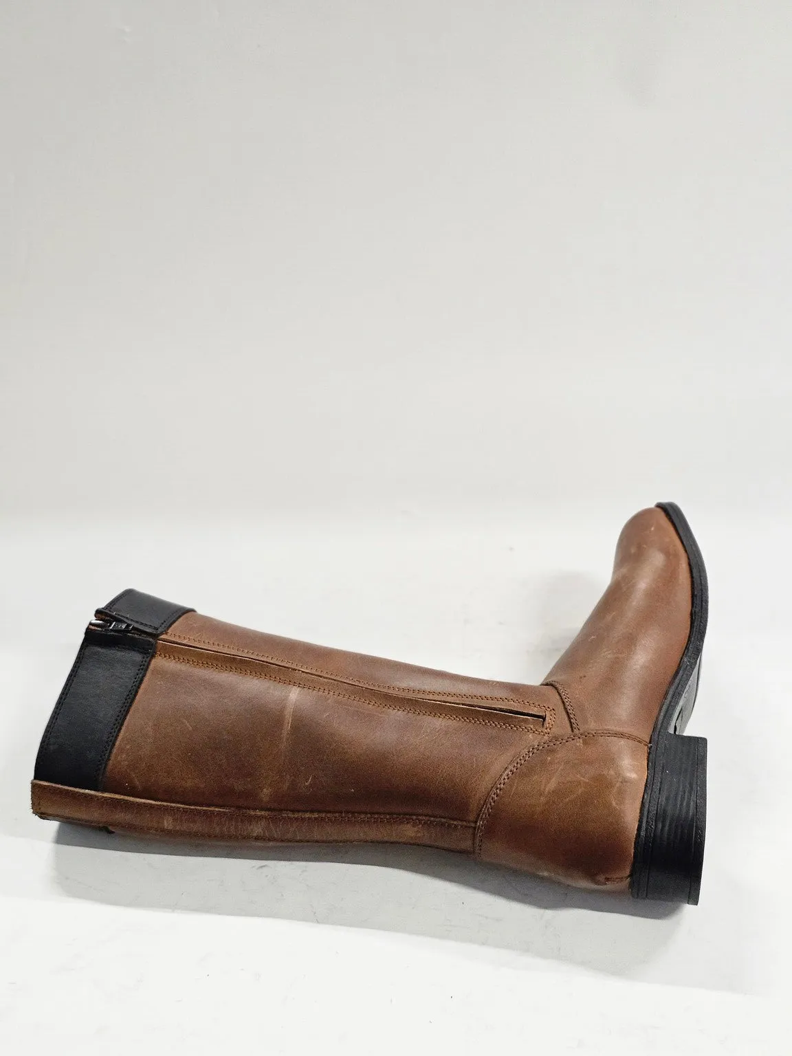 Selina Two-Tone Leather Boot