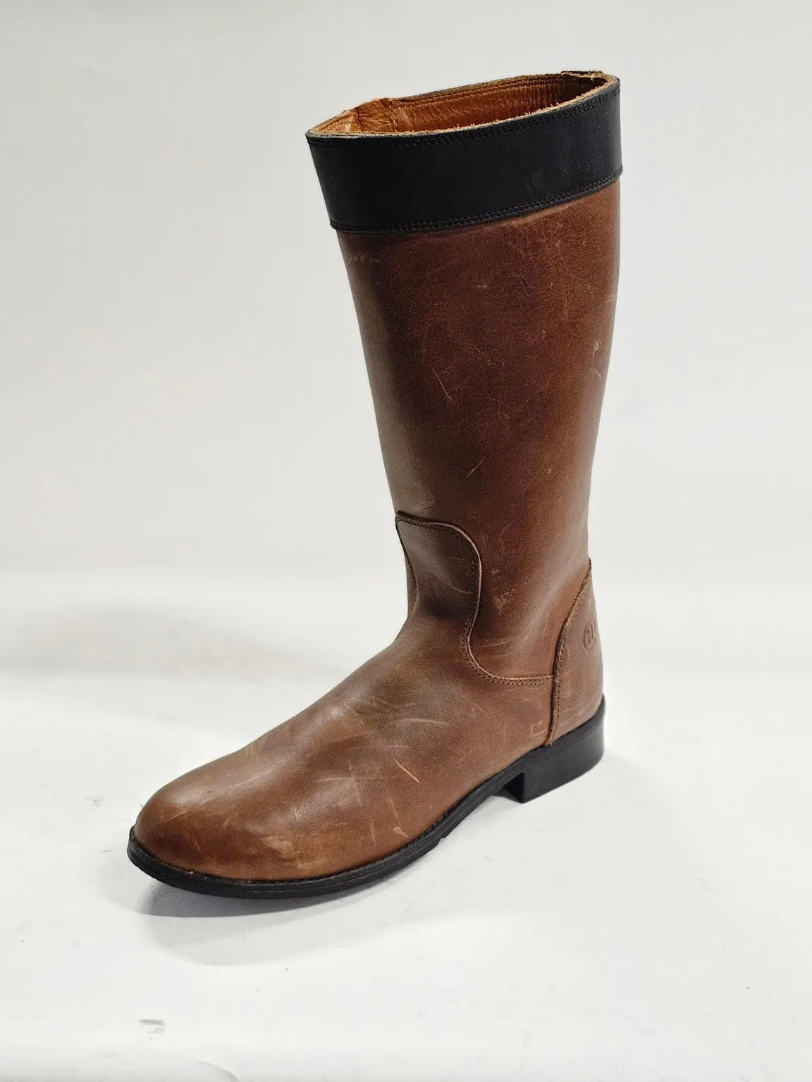 Selina Two-Tone Leather Boot