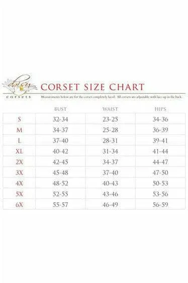 Sexy Deluxe 4 Piece Bad Witch Corset Halloween Costume