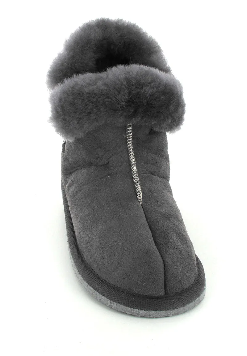SHEPHERD Women Lambskin Boots 'Bella', asphalt