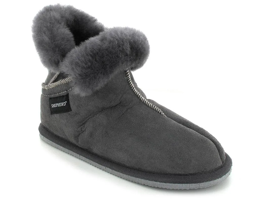 SHEPHERD Women Lambskin Boots 'Bella', asphalt