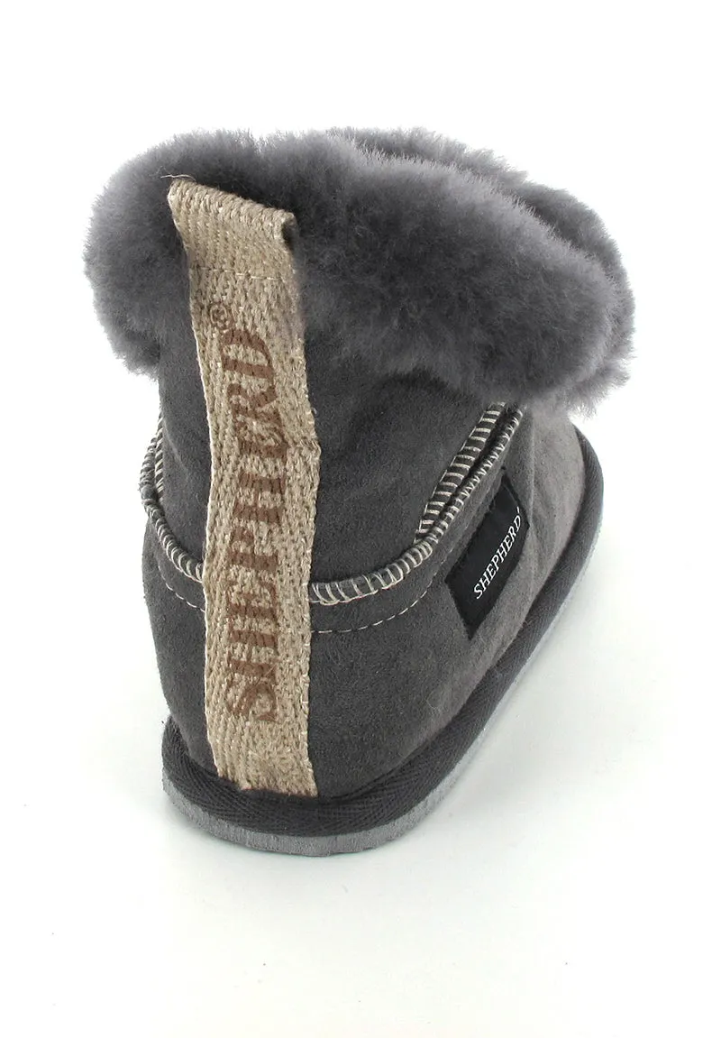 SHEPHERD Women Lambskin Boots 'Bella', asphalt