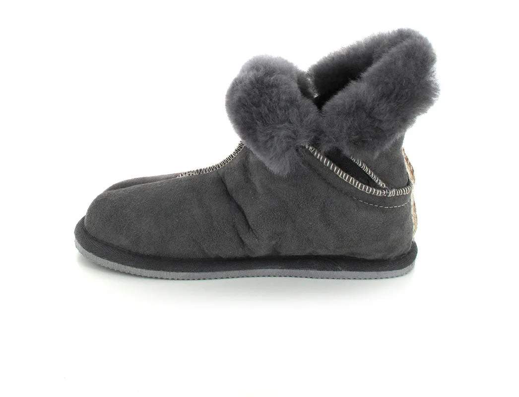 SHEPHERD Women Lambskin Boots 'Bella', asphalt