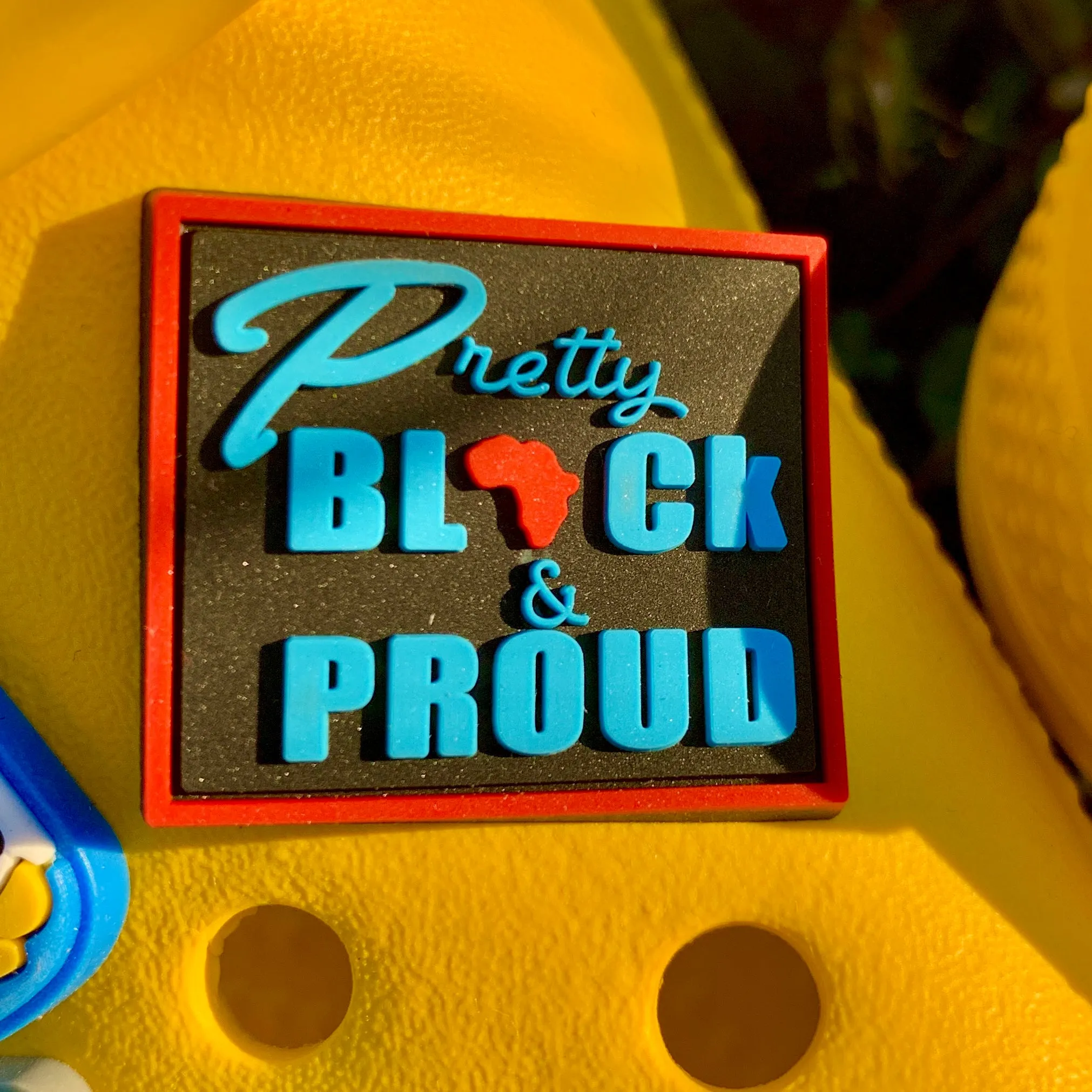 SHOE CHARMS - PRETTY BLACK & PROUD