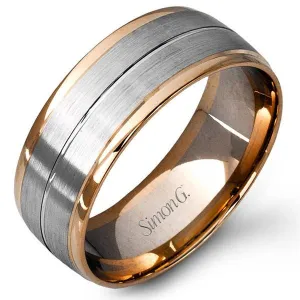 Simon G. Two-Tone 9MM Wedding Band