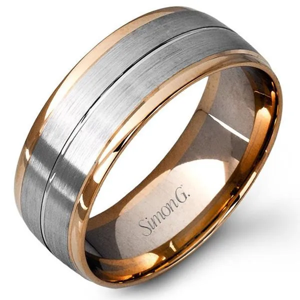 Simon G. Two-Tone 9MM Wedding Band