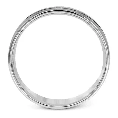 Simon G. White & Rose Gold Two-Tone "Wave" Wedding Band