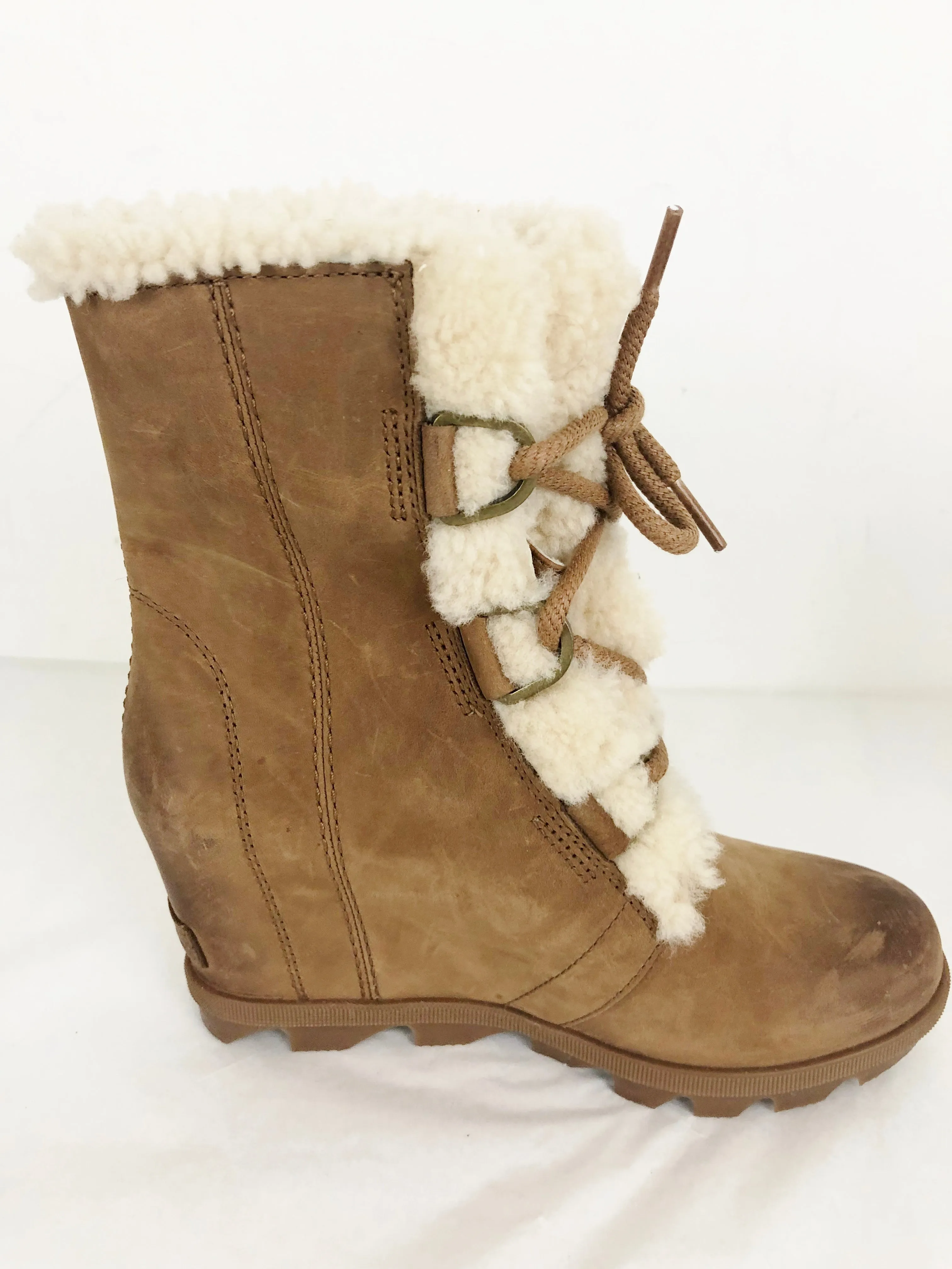 Sorel Joan of Arc Wedge Boots Size 7