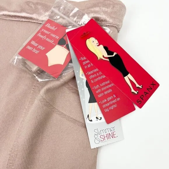 SPANX High-Waisted Body Tunic Shapewear in Rose Gold, #1457, Size Small, NWT!