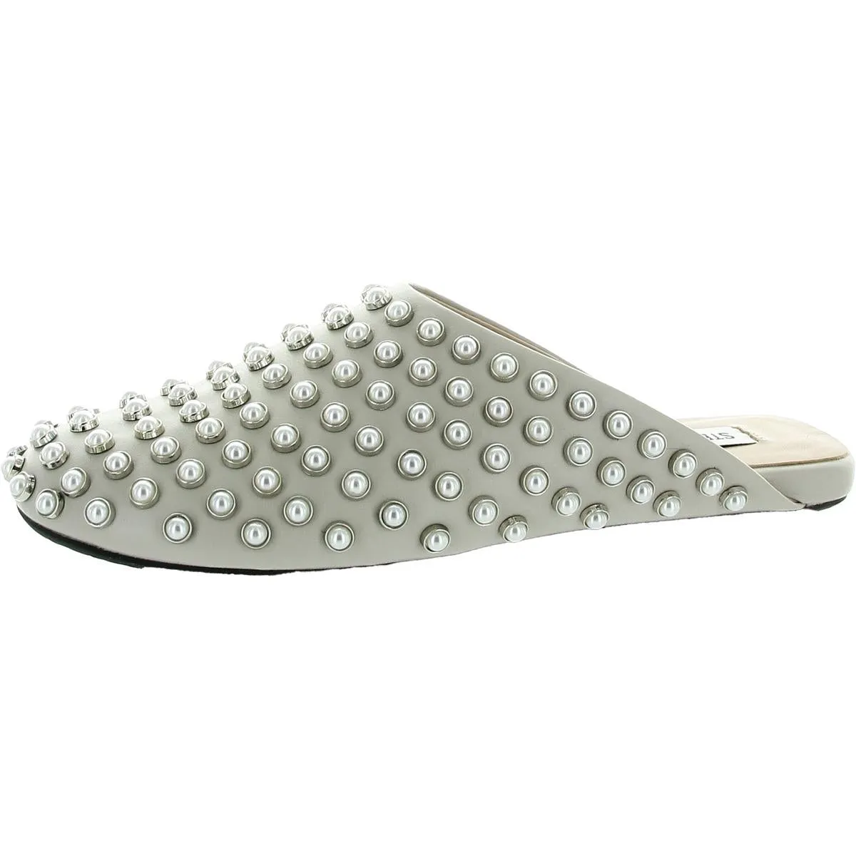 Steve Madden Womens Embellished Faux Leather Mules