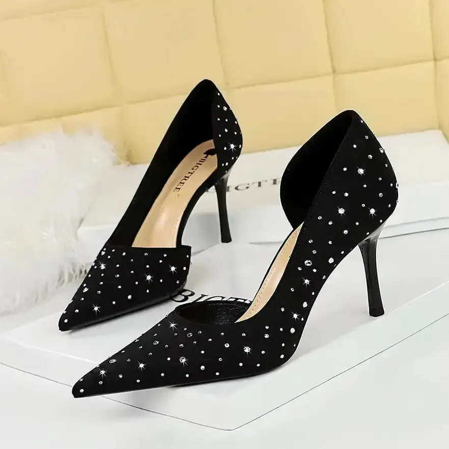 Stiletto High Heels Pointed Toe Pumps Party Wedding Shoes
