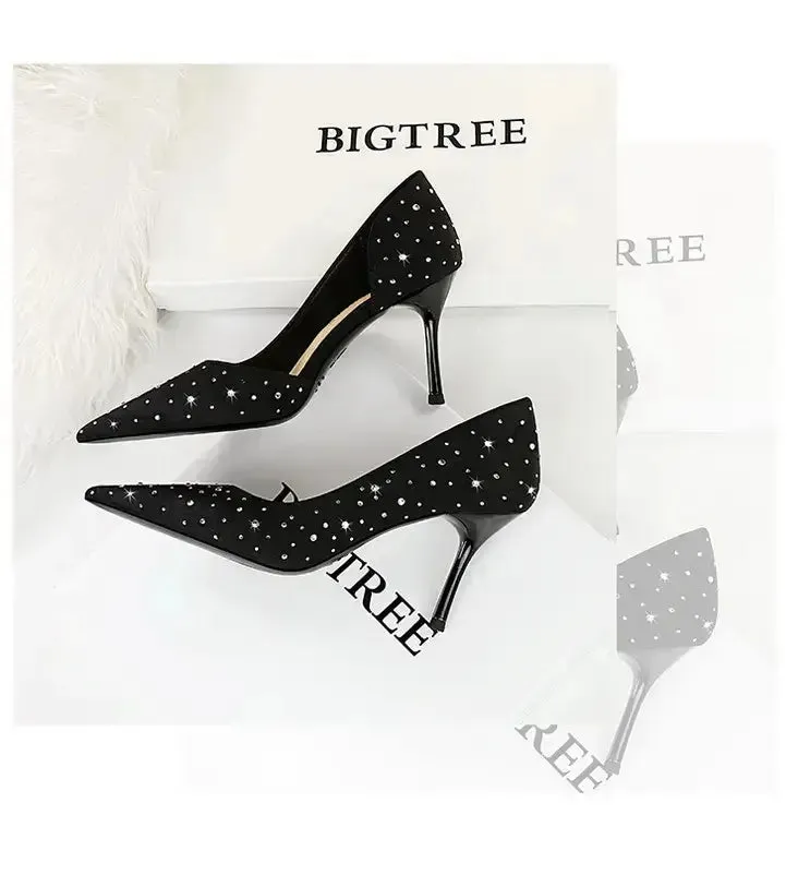 Stiletto High Heels Pointed Toe Pumps Party Wedding Shoes