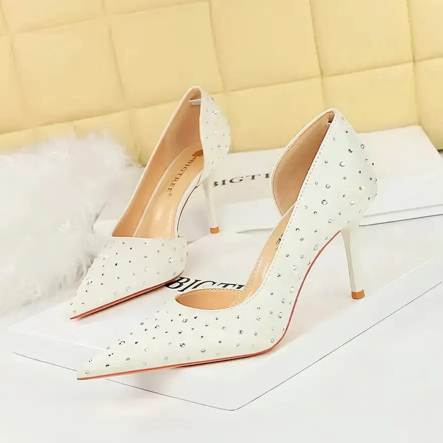Stiletto High Heels Pointed Toe Pumps Party Wedding Shoes
