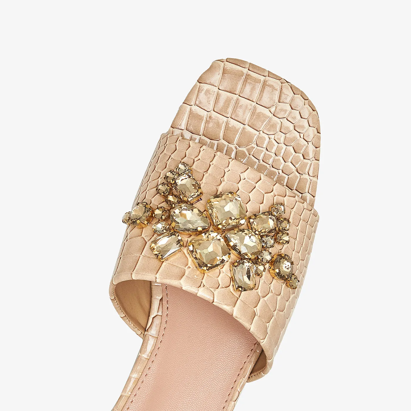 Stones Embellished Slides