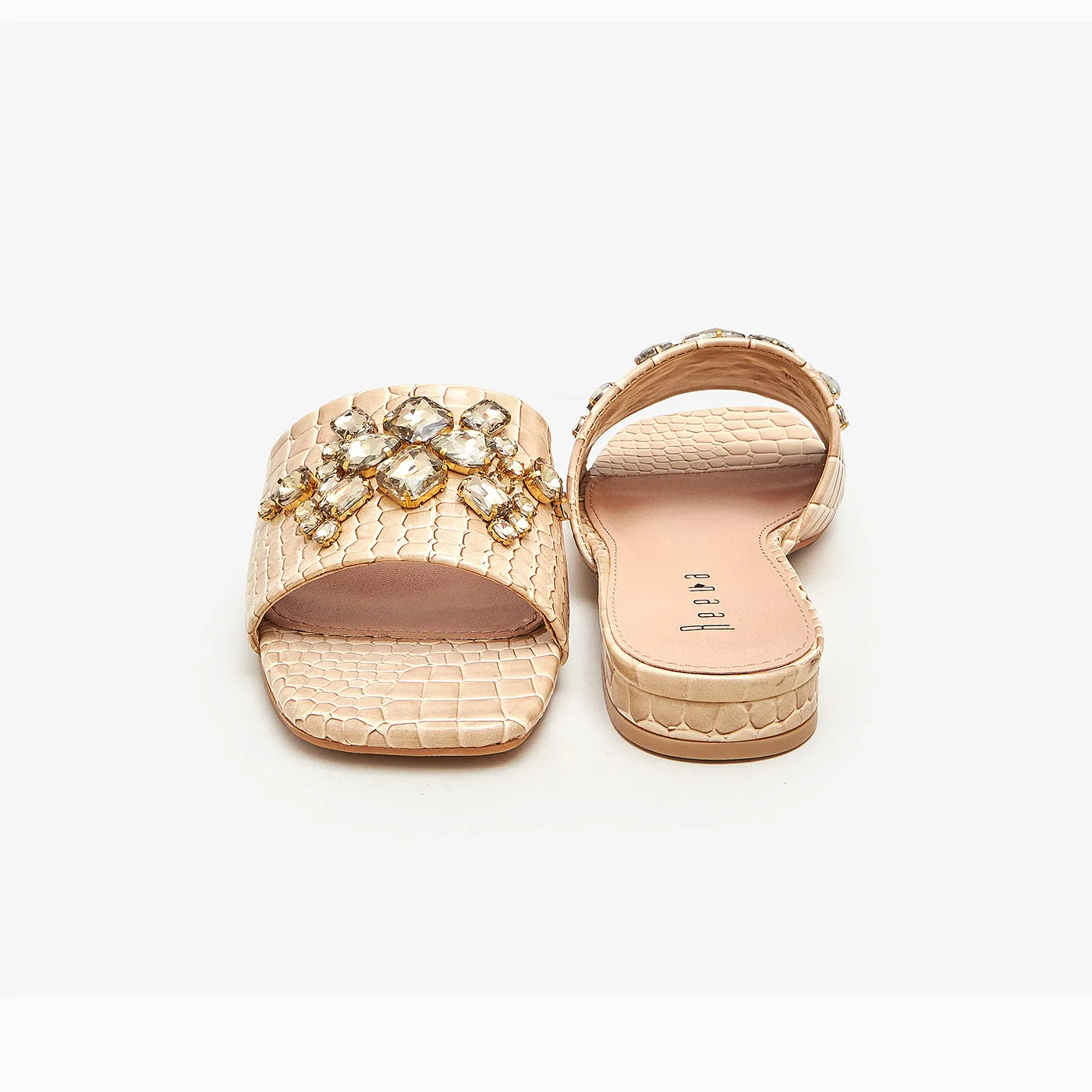 Stones Embellished Slides
