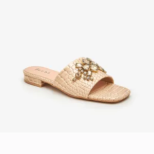 Stones Embellished Slides