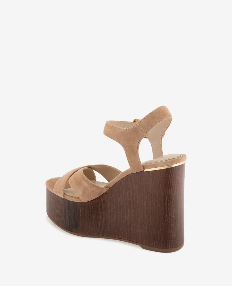 Taelyn Suede Platform Wedge Sandal