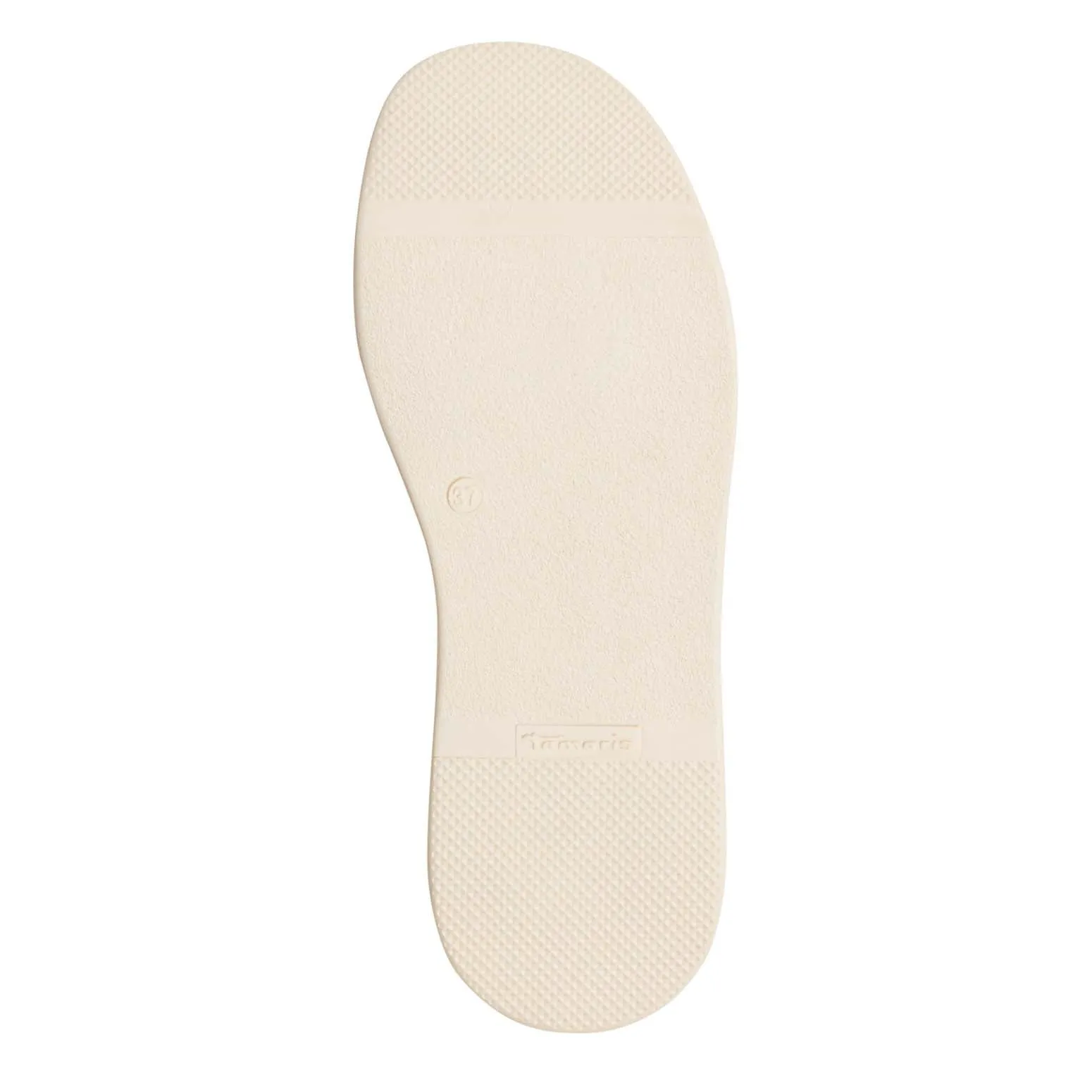 Tamaris Chunky Leather Wedge Ivory