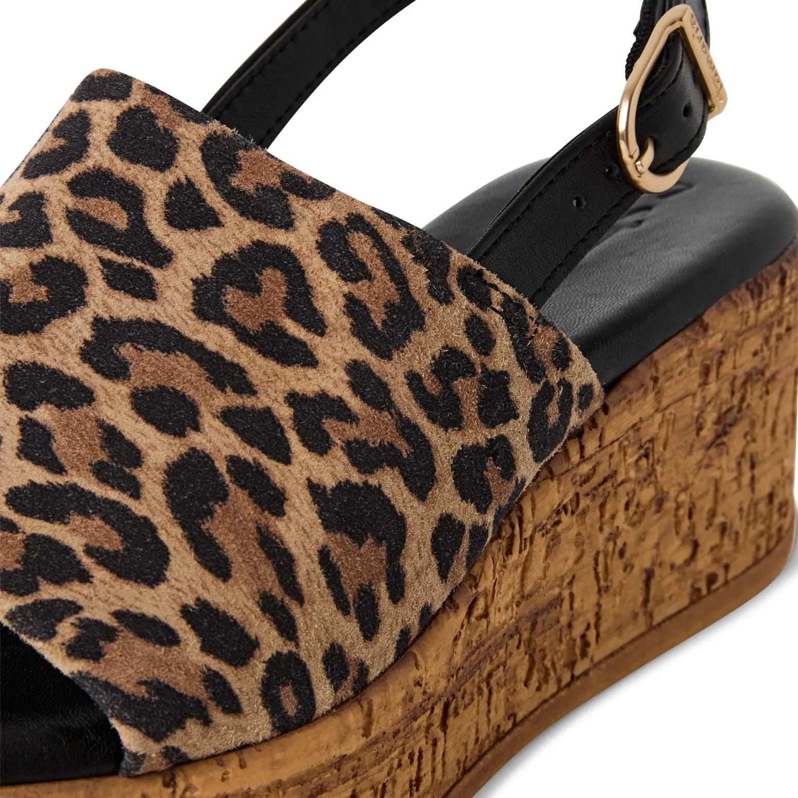 Tamaris Cork Wedge Sandal Leopard