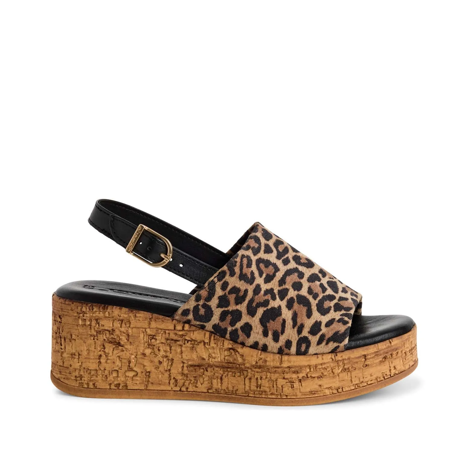 Tamaris Cork Wedge Sandal Leopard