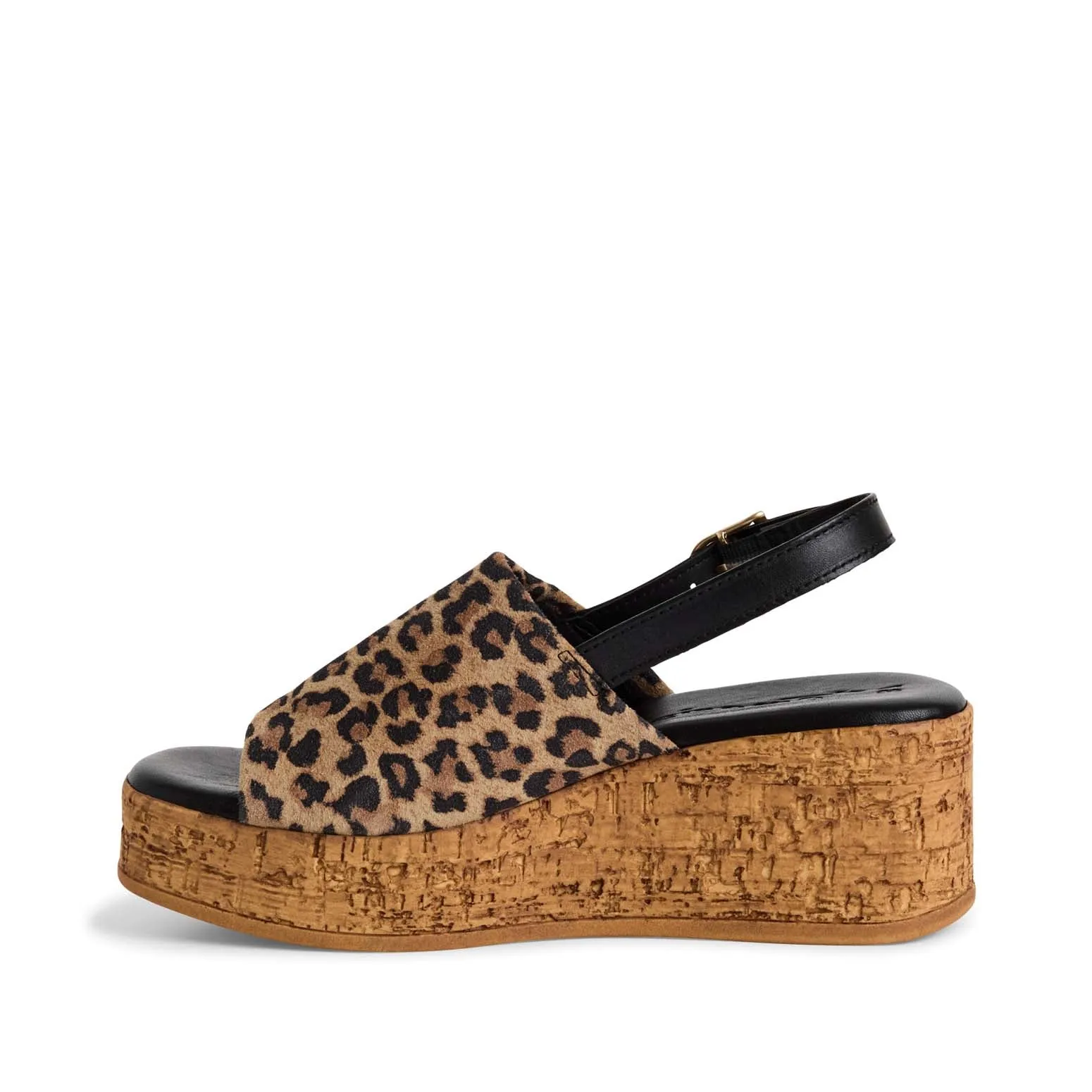 Tamaris Cork Wedge Sandal Leopard