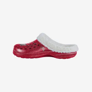 Tampa Bay Buccaneers Womens Sherpa Lined Glitter Clog