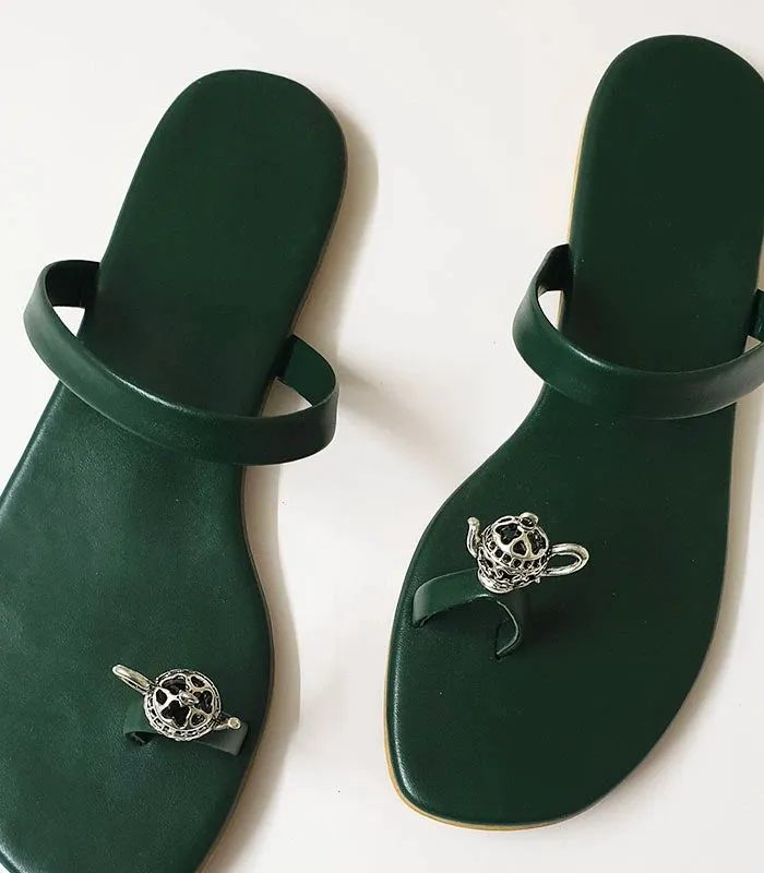 Tea Toe Flats