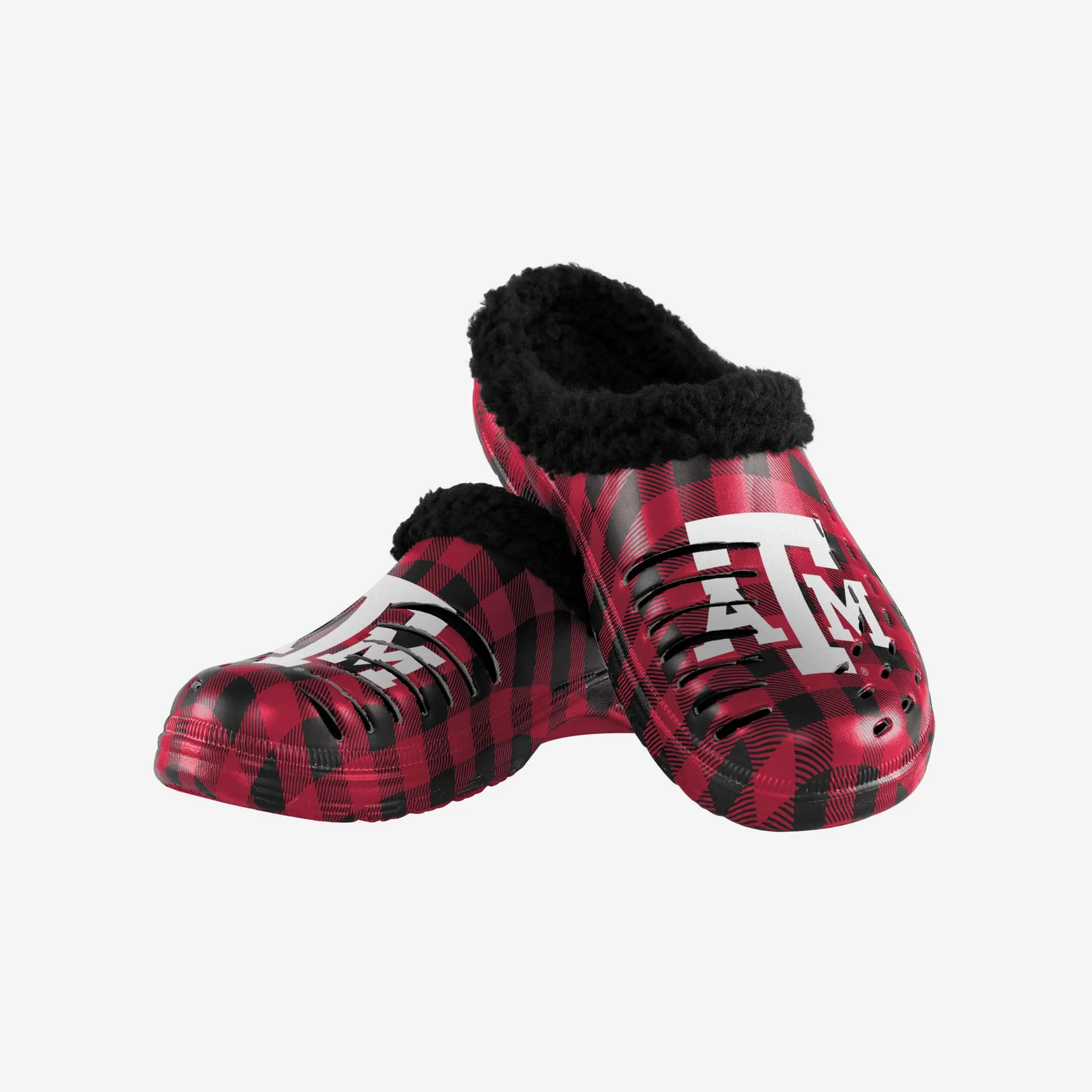 Texas A&M Aggies Sherpa Lined Buffalo Check Clog