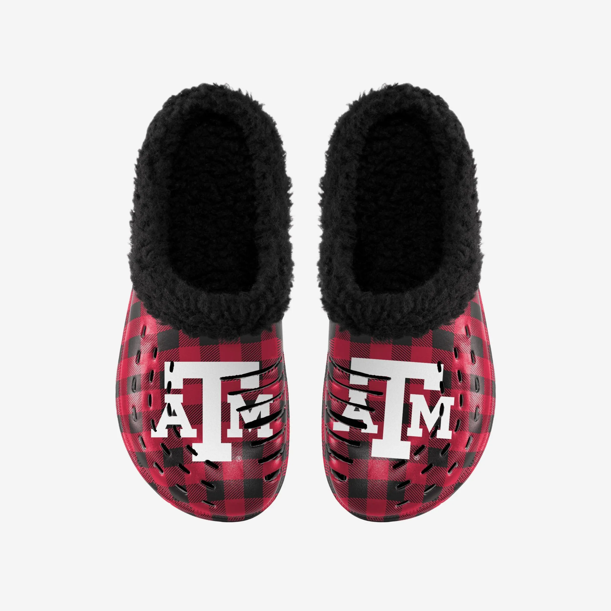 Texas A&M Aggies Sherpa Lined Buffalo Check Clog