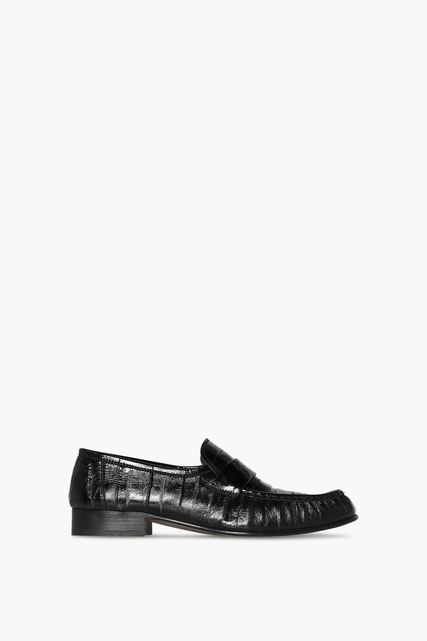 The Row Soft Loafer Black