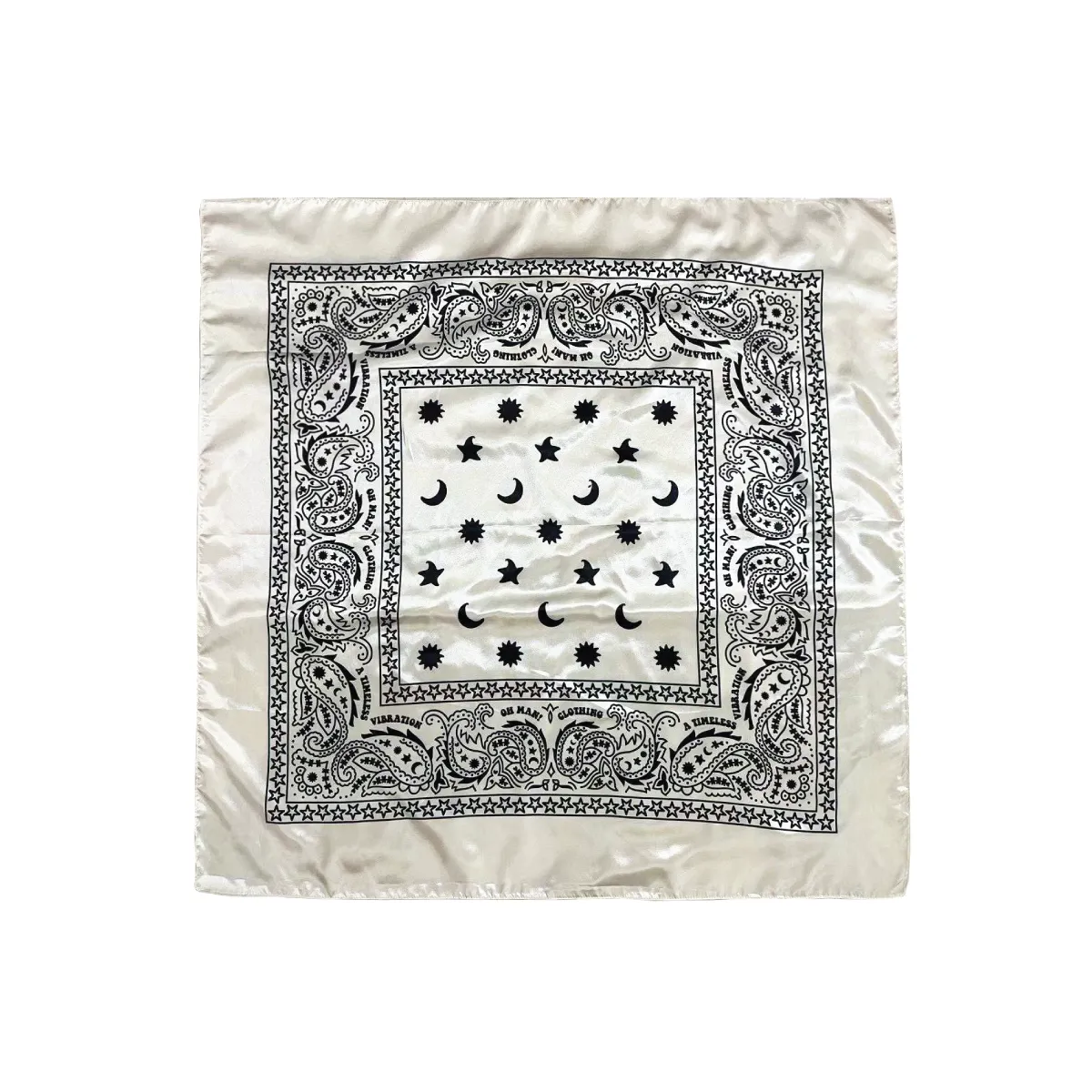 Timeless Paisley Scarf in Off White