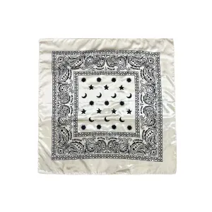 Timeless Paisley Scarf in Off White