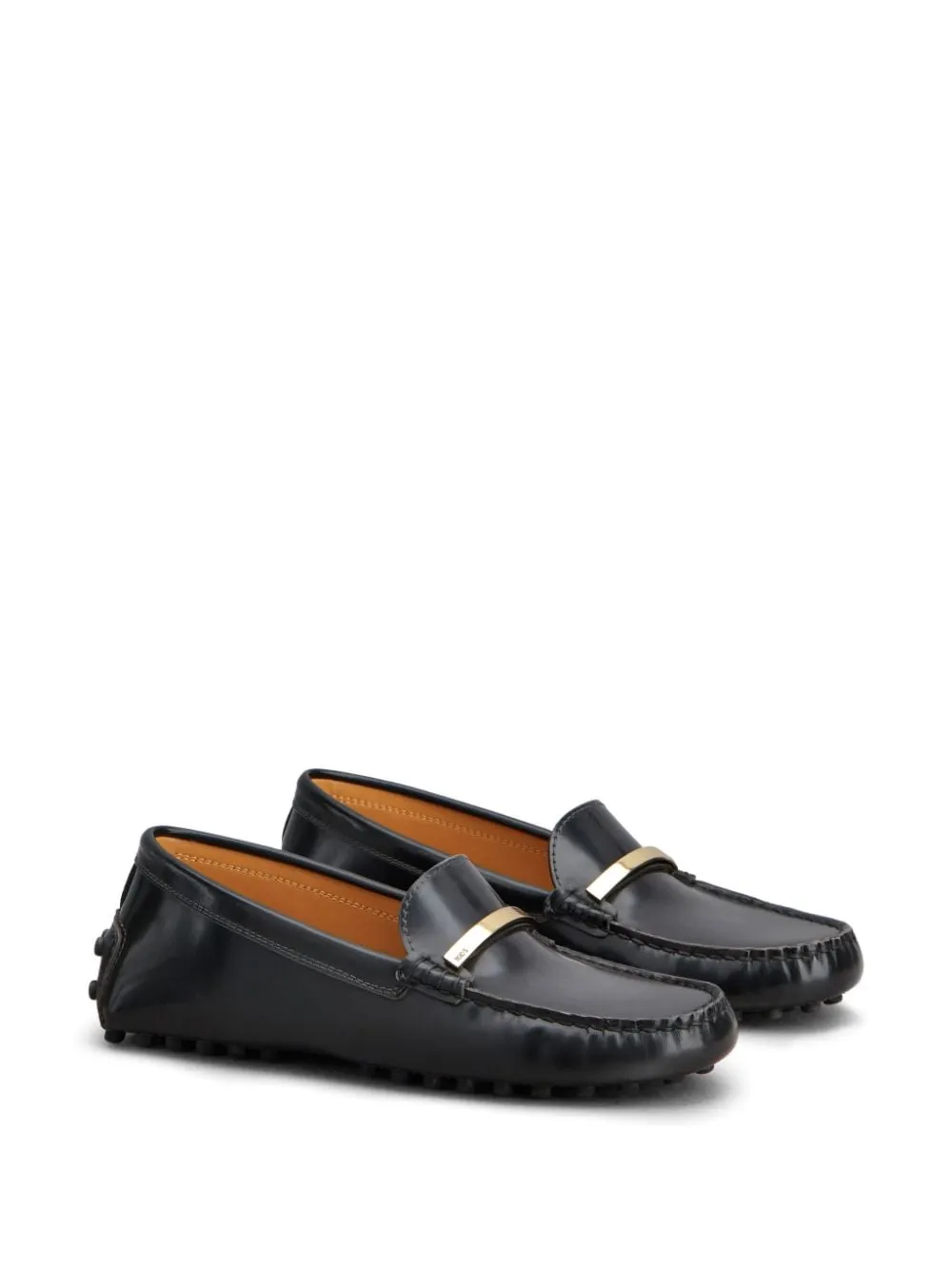 TOD'S Women's Patent Leather Loafers with Rubber Sole