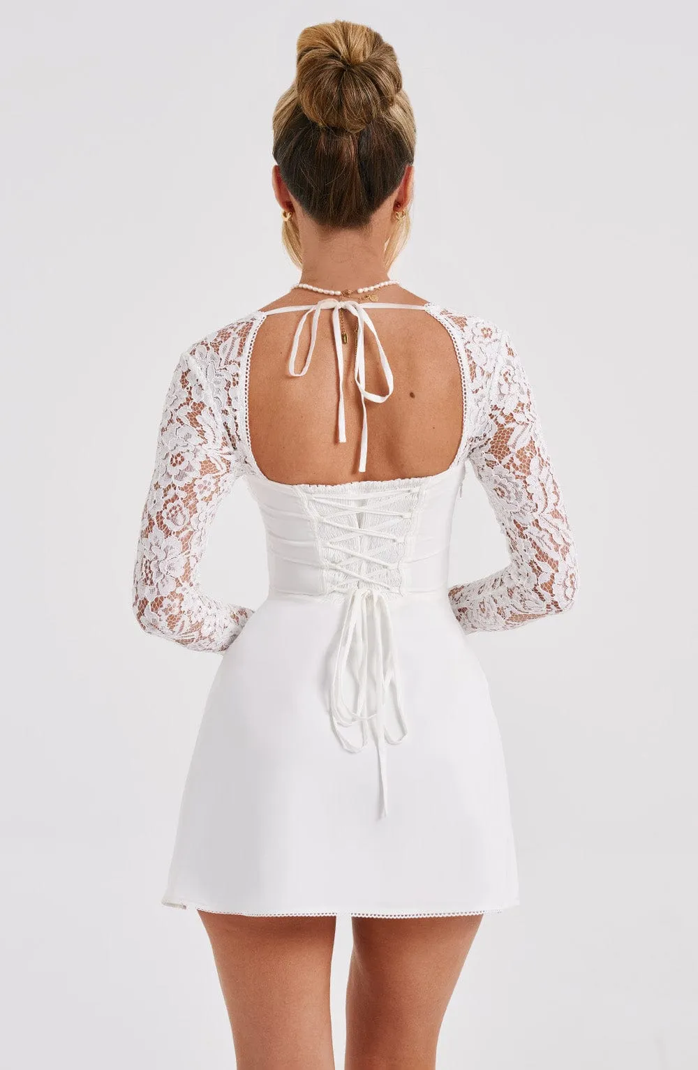 Twilight Temptation Mini Dress- Ivory