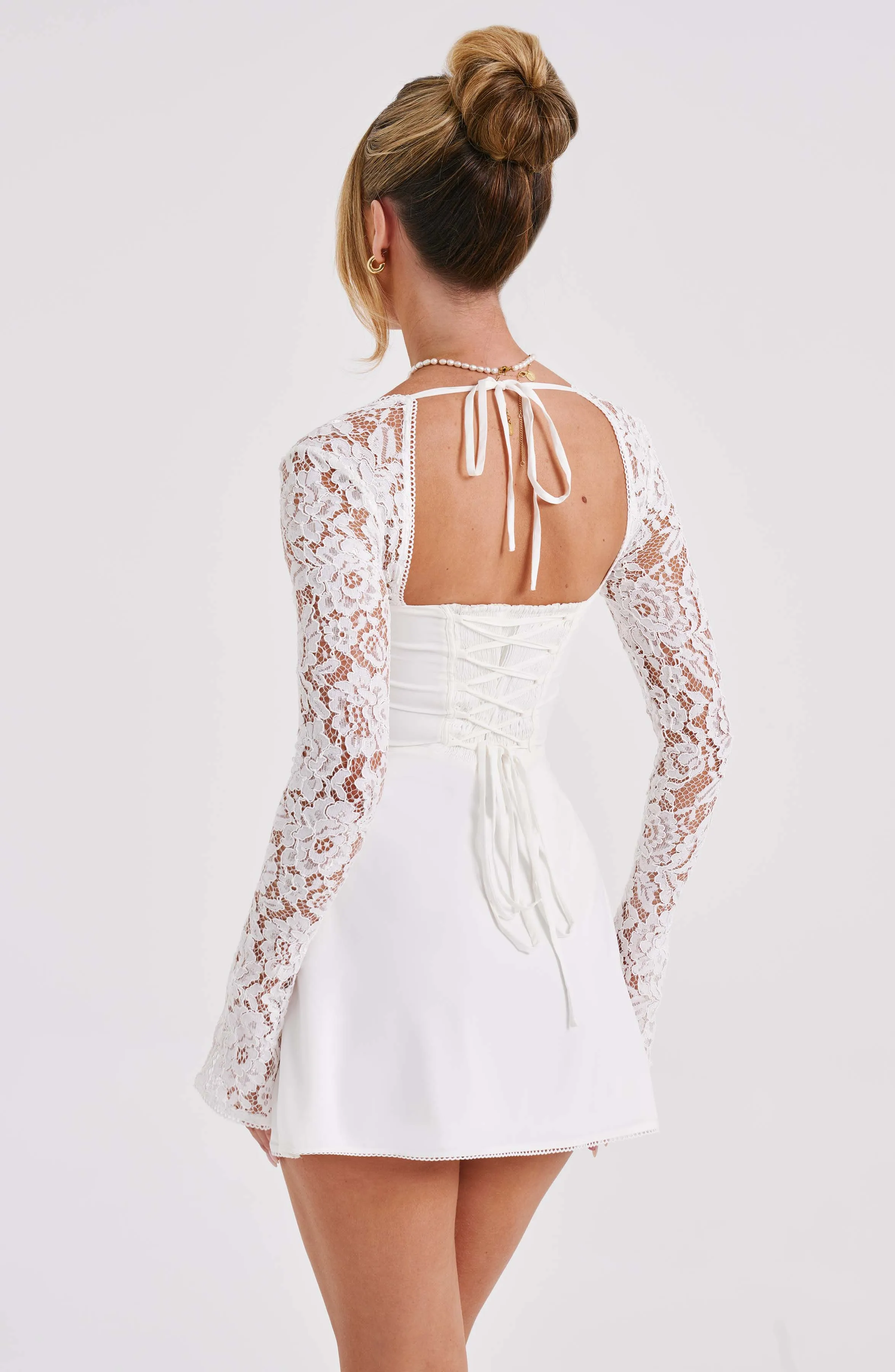 Twilight Temptation Mini Dress- Ivory