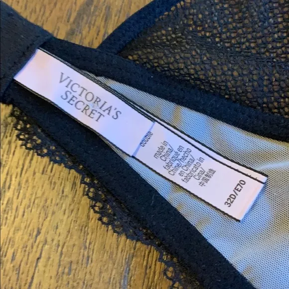 Victoria’s Secret High Neck Satin &amp; Lace Bralette