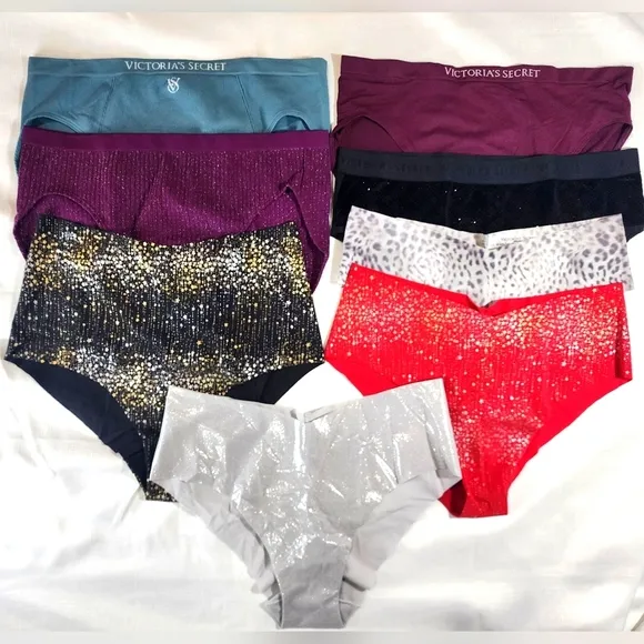 Victoria's Secret Panties Lot of 8 Assorted Styles XL new