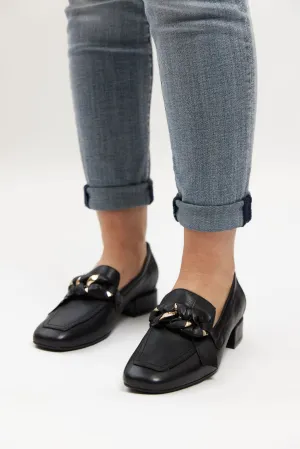 VISERYS LOAFER BLACK LEATHER