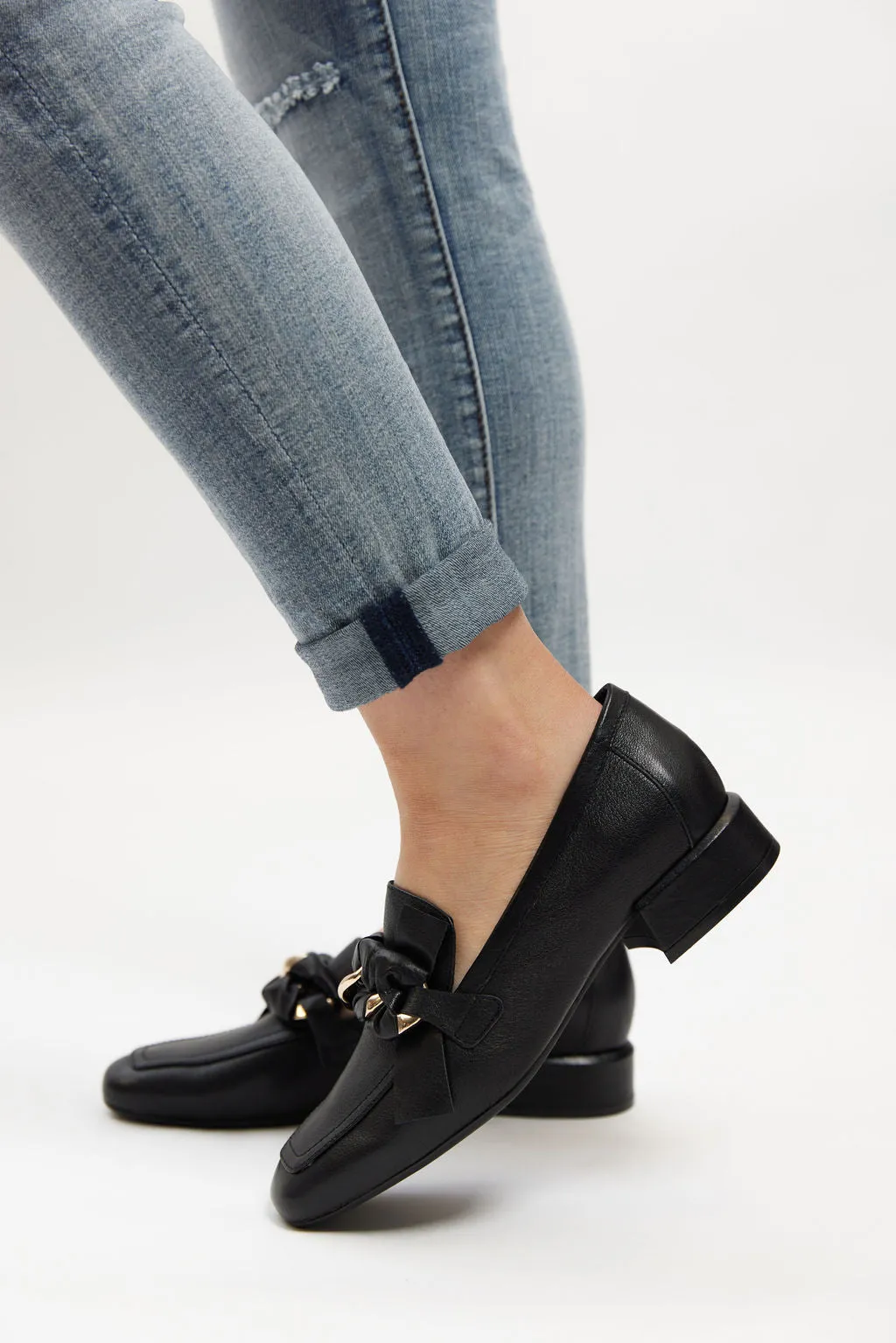 VISERYS LOAFER BLACK LEATHER